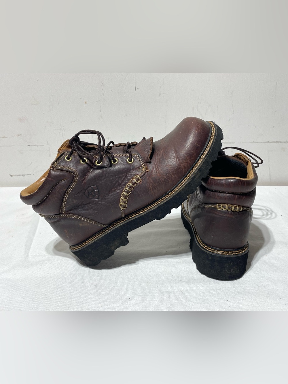 Ariat Canyon Boots Women’s 9B Brown Leather Lace Up Casual Work Western 10001254